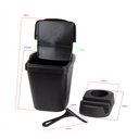 Ver imagem 4 de Kit Pia 3 Peças Lixeira 4,8 Litros Porta Detergente Esponja Bucha Sabão e Rodinho Organizador Premiu