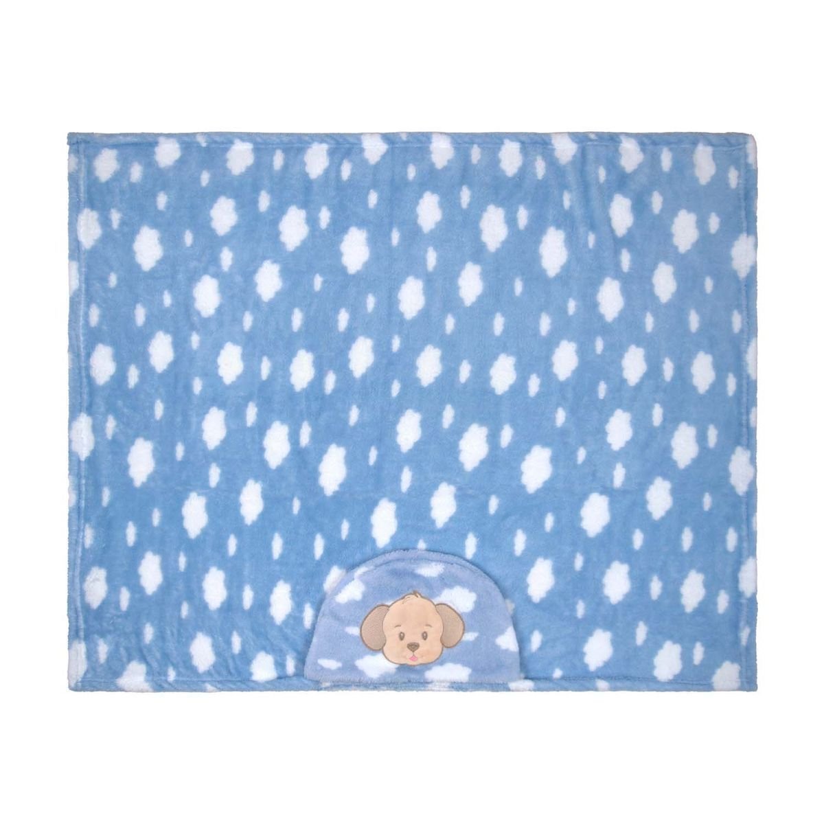 Ver imagem 2 de Manta Soft Bebe Microfibra Baby Joy: Nuvem Azul