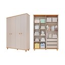 Ver imagem 6 de Guarda-Roupa Infantil 100% MDF 4 Portas e 3 Gavetas 152cm Multimóveis Crper-GRP135 Off White/