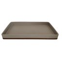 Ver imagem 1 de Bandeja Decorativa Retangular em Resina Cinza 40cm Po0144 Btc
