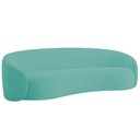 Ver mais imagens de Kit Sofá 3 Lugares 200cm e 2 Poltronas Orgânica Luxo Recepção Amore Linho Azul Turquesa - Amarena Mó