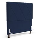 Ver imagem 1 de Cabeceira Cama Box Casal Queen Size Mel 160cm com Frame Veludo Azul Marinho - Desk Design