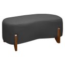 Ver imagem 1 de Banqueta Decorativa Orgânica Puff Thor 100cm para Sala e Quarto Bouclé:cinza Grafite
