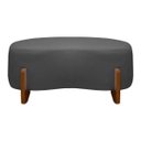 Ver imagem 2 de Banqueta Decorativa Orgânica Puff Thor 100cm para Sala e Quarto Bouclé:cinza Grafite