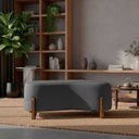 Ver imagem 5 de Banqueta Decorativa Orgânica Puff Thor 100cm para Sala e Quarto Bouclé:cinza Grafite