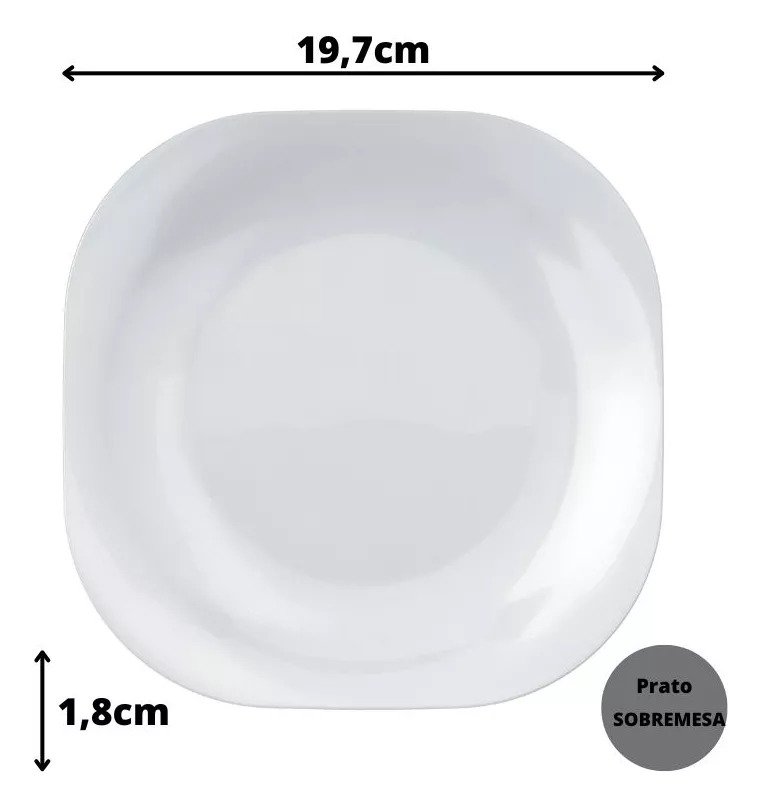 Prato Sobremesa Plaza Duralex 19 Cm - 4