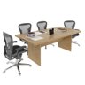 Mesa de Reunião para Escritório 100x200cm Me4119 Amêndoa Tecnomobili - 4