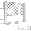 Ver imagem 3 de Cabeceira Estofada Egito Spz 184cm Casal Linho - Adj Decor