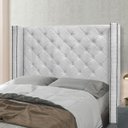 Ver imagem 2 de Cabeceira Estofada Egito Spz 184cm Casal Linho - Adj Decor