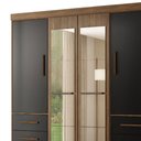 Ver imagem 2 de Guarda-roupa Estrela - 4 Portas 6 Gavetas Espelho Mdp - Móveis Marafom