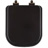 Assento Sanitário Poliéster Soft Close Piano Marrom Fosco para Vaso Deca com Ferragem Marrom - 1