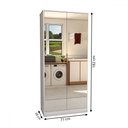 Ver imagem 4 de Armário Multiuso Plaza 2 Portas com Espelho 1 Gaveta - Panorama Móveis