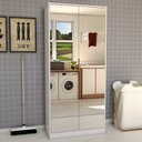 Ver imagem 1 de Armário Multiuso Plaza 2 Portas com Espelho 1 Gaveta - Panorama Móveis