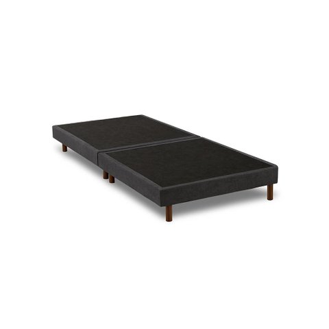 Base Sommier Solteiro Kappesberg Lótus Bouclé Chumbo 88cm x 188cm