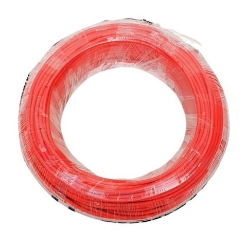 Cabo Elétrico Flexível Fiilvalle 10mm C/ 100 Metros:vermelho