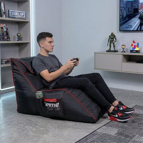 Kit Pufe Gamer Ultimate Chaise - Puff Impermeável, Ergonômico, Leve, Prático e Super Confortável