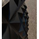 Ver imagem 2 de Placa Pianel PVC Triângulos Preto 3d Revestimento de Parede Decorativa 50cm