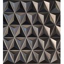 Ver imagem 3 de Placa Pianel PVC Triângulos Preto 3d Revestimento de Parede Decorativa 50cm