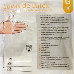 Kit 10 Luva Limpeza Latex Multiuso Talge Amarela - 3
