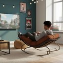 Ver imagem 3 de 2 Poltronas Balanço Viena em Alumínio e Corda Náutica Conforto Trama Original