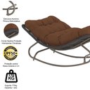 Ver imagem 6 de 2 Poltronas Balanço Viena em Alumínio e Corda Náutica Conforto Trama Original