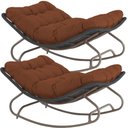 Ver imagem 1 de 2 Poltronas Balanço Viena em Alumínio e Corda Náutica Conforto Trama Original