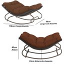 Ver imagem 5 de 2 Poltronas Balanço Viena em Alumínio e Corda Náutica Conforto Trama Original