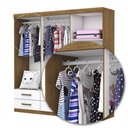 Ver imagem 6 de Guarda Roupa Infantil Ariel 6 Portas 6 Gavetas