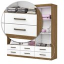 Ver imagem 7 de Guarda Roupa Infantil Ariel 6 Portas 6 Gavetas