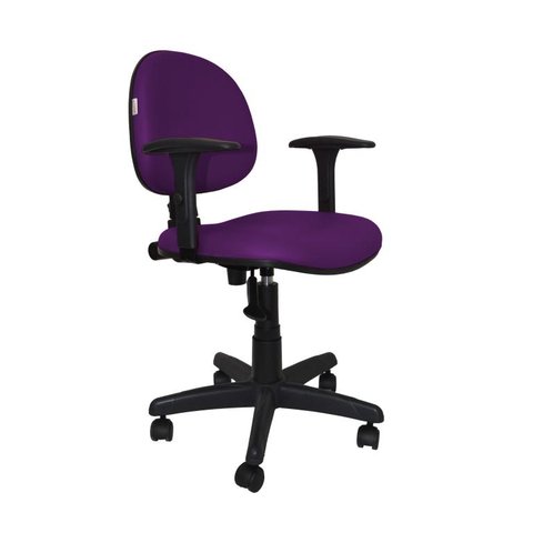 Cadeira Giratoria Zeus Executiva Back System - Couro Sintetico Corano - Roxo