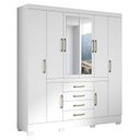 Ver imagem 1 de Guarda Roupa Casal Nápole 2045149 Branco - Aramóveis