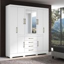 Ver imagem 4 de Guarda Roupa Casal Nápole 2045149 Branco - Aramóveis
