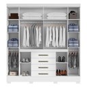 Ver imagem 2 de Guarda Roupa Casal Nápole 2045149 Branco - Aramóveis