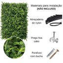 Ver imagem 4 de 14 Quadros Artificiais Samambaia Decorativo para Parede Verde Jardim Vertical Folhagem Realista