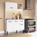 Ver imagem 2 de A Cozinha Katy Branca 3 Portas 1 - Casajá - Branco