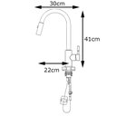 Ver imagem 6 de Torneira de Cozinha Gourmet com Bica Extensível Bancada e Jato Ducha Inox