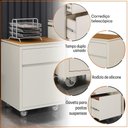 Ver imagem 3 de Conjunto de Escritório Office 3 Peças Mesa Gaveteiro Armário Oslo