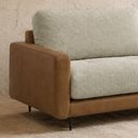 Ver imagem 3 de Sofá 2 Lugares Tributo Horse Collection em Linho e Corino 240cm