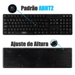Teclado Usb para Notebook Computador Abnt2 Português Qwerty - 3