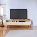 Ver imagem 5 de Rack Bancada Serena 3 Gavetas para Tv de 75 Polegadas Cinamomo/off White