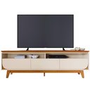 Ver imagem 1 de Rack Bancada Serena 3 Gavetas para Tv de 75 Polegadas Cinamomo/off White