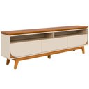 Ver imagem 2 de Rack Bancada Serena 3 Gavetas para Tv de 75 Polegadas Cinamomo/off White