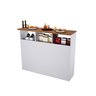 Bancada 6206 1,20 3 Portas Branco - Indekes - 6