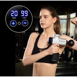 Massageador Pistola Terapia Phoenix A2 Digital 6c - Amarelo - 9