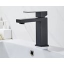 Ver imagem 2 de Torneira Banheiro Bica Baixa Quadrada Preta