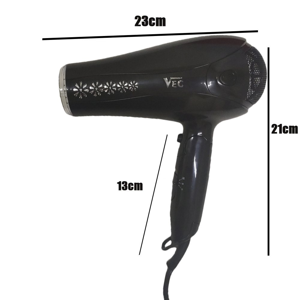 Secador de Cabelo Articulavel Dois Jatos Silencioso 2000W Salao Casa  Cabeleireiro Beleza Bivolt