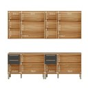 Ver imagem 4 de Cozinha Modulada Compacta 4 Peças 12 Portas MDF 240cm Itália Espresso Móveis