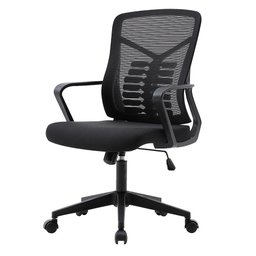 Cadeira Secretária Escritório Ergonômica Gogo Chair Go-001 Preta - 1