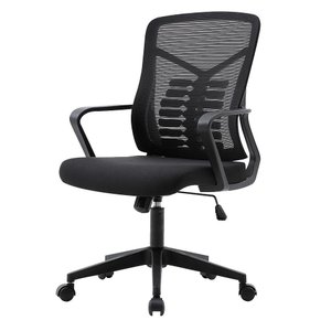 Cadeira Secretária Escritório Ergonômica Gogo Chair Go-001 Preta