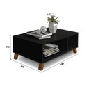 Ver imagem 2 de MESA DE CENTRO SALA DE ESTAR PRETO JORDANIA